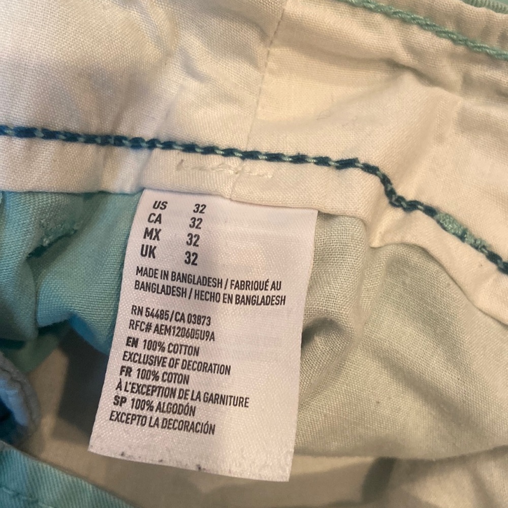 American Eagle Outfitters Flat Front Green Shorts - Picture 7 of 8
